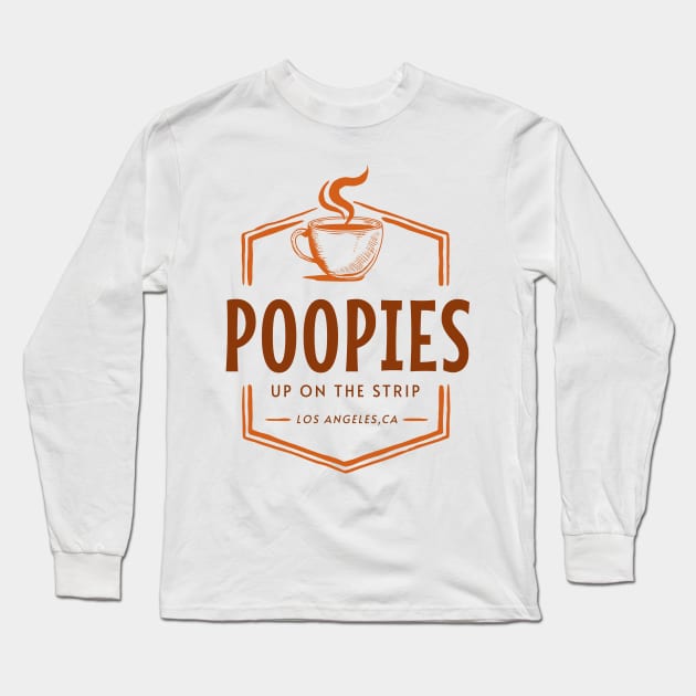 Poopies Up On The Strip Long Sleeve T-Shirt by Friend Gate